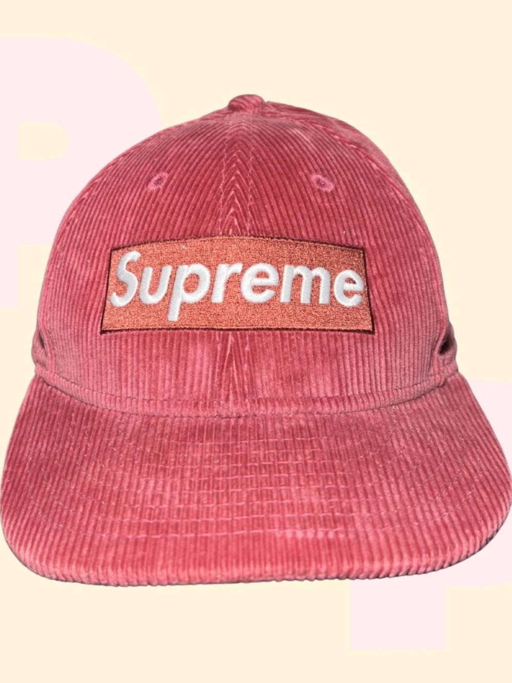 Supreme Corduroy Box Logo Hat (7 1/4)